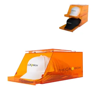 The Orange Glasshouse CapBox Transparent Hat Rack Stackable Baseball Cap Storage (Out Of Stock)