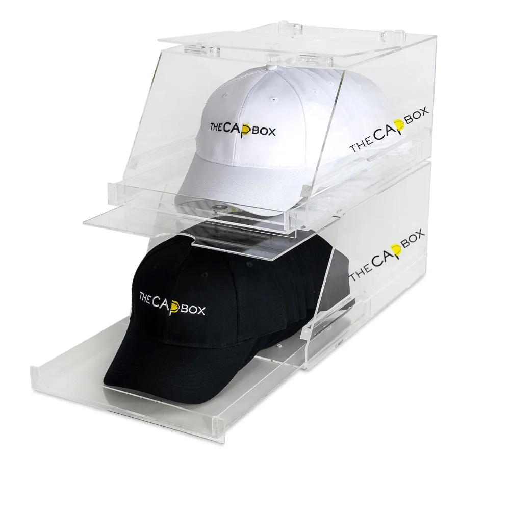 The Orange Glasshouse CapBox Transparent Hat Rack Stackable Baseball Cap Storage (Out Of Stock)