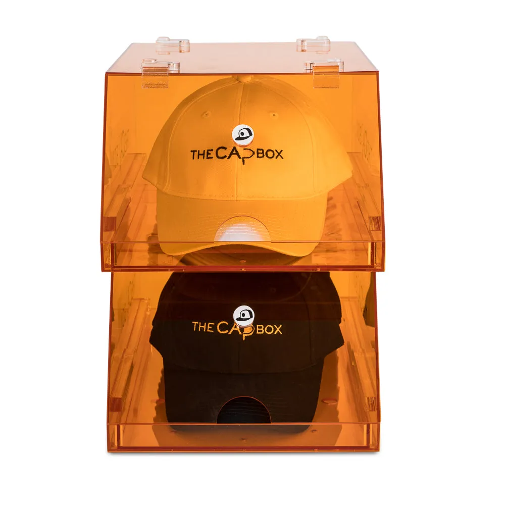 The Orange Glasshouse CapBox Transparent Hat Rack Stackable Baseball Cap Storage (Out Of Stock)