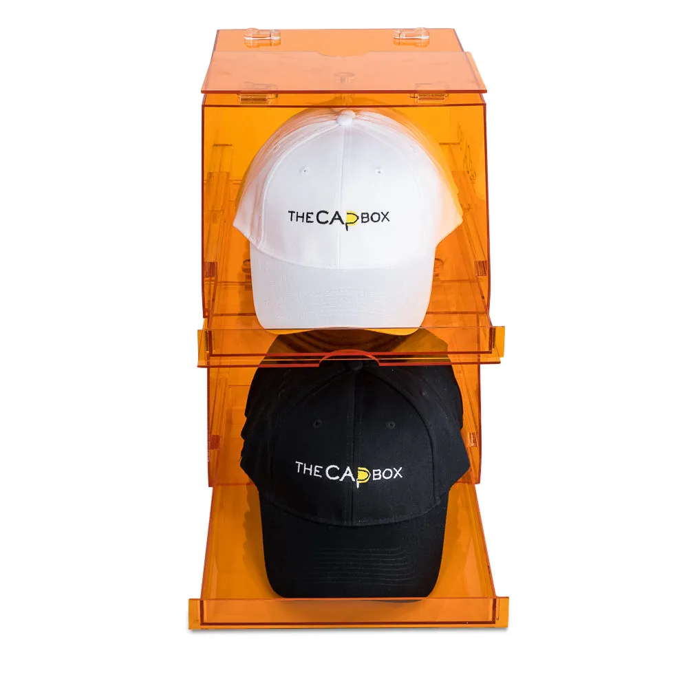 The Orange Glasshouse CapBox Transparent Hat Rack Stackable Baseball Cap Storage (Out Of Stock)