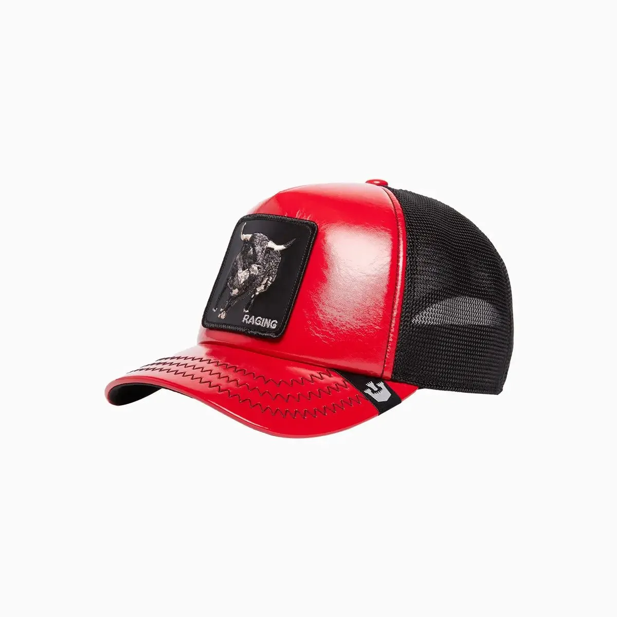 The Pamplona Puff Patent Trucker Hat