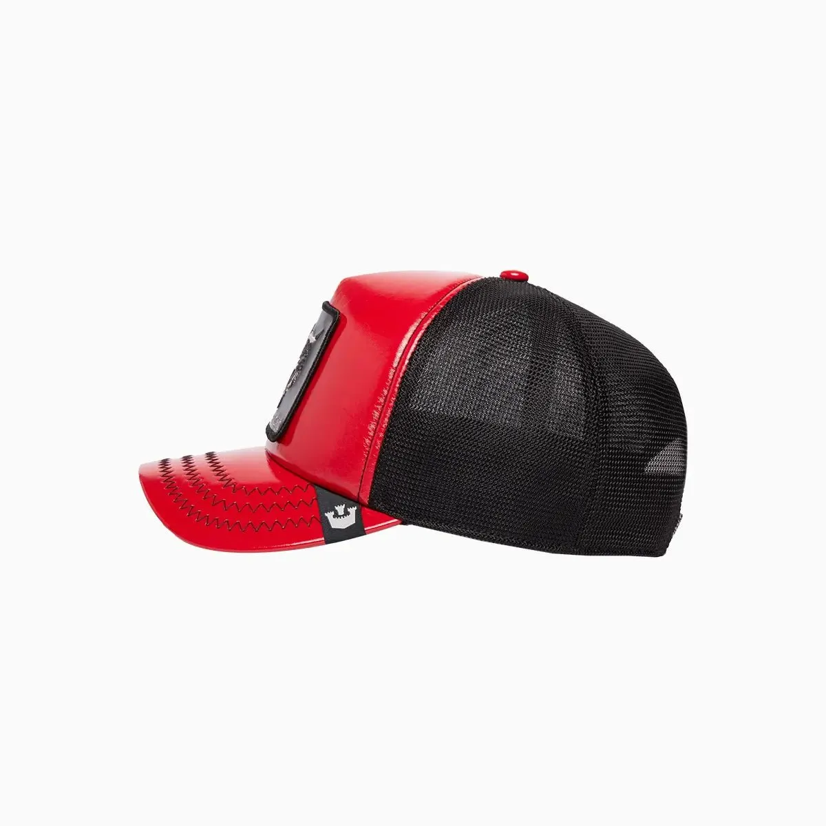 The Pamplona Puff Patent Trucker Hat