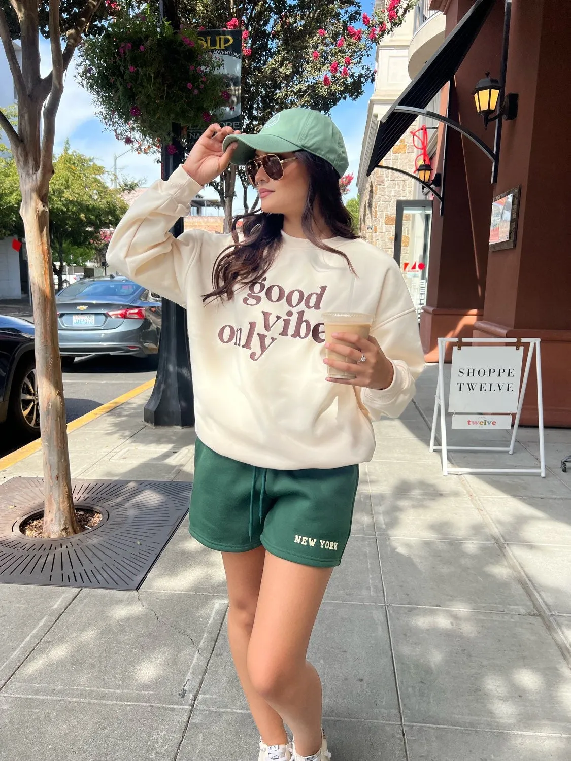 The Smiley Outline Stone Washed Baseball Cap