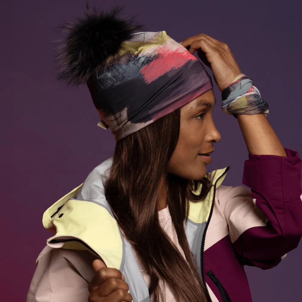 The Space Between Beanie With Black Pompom