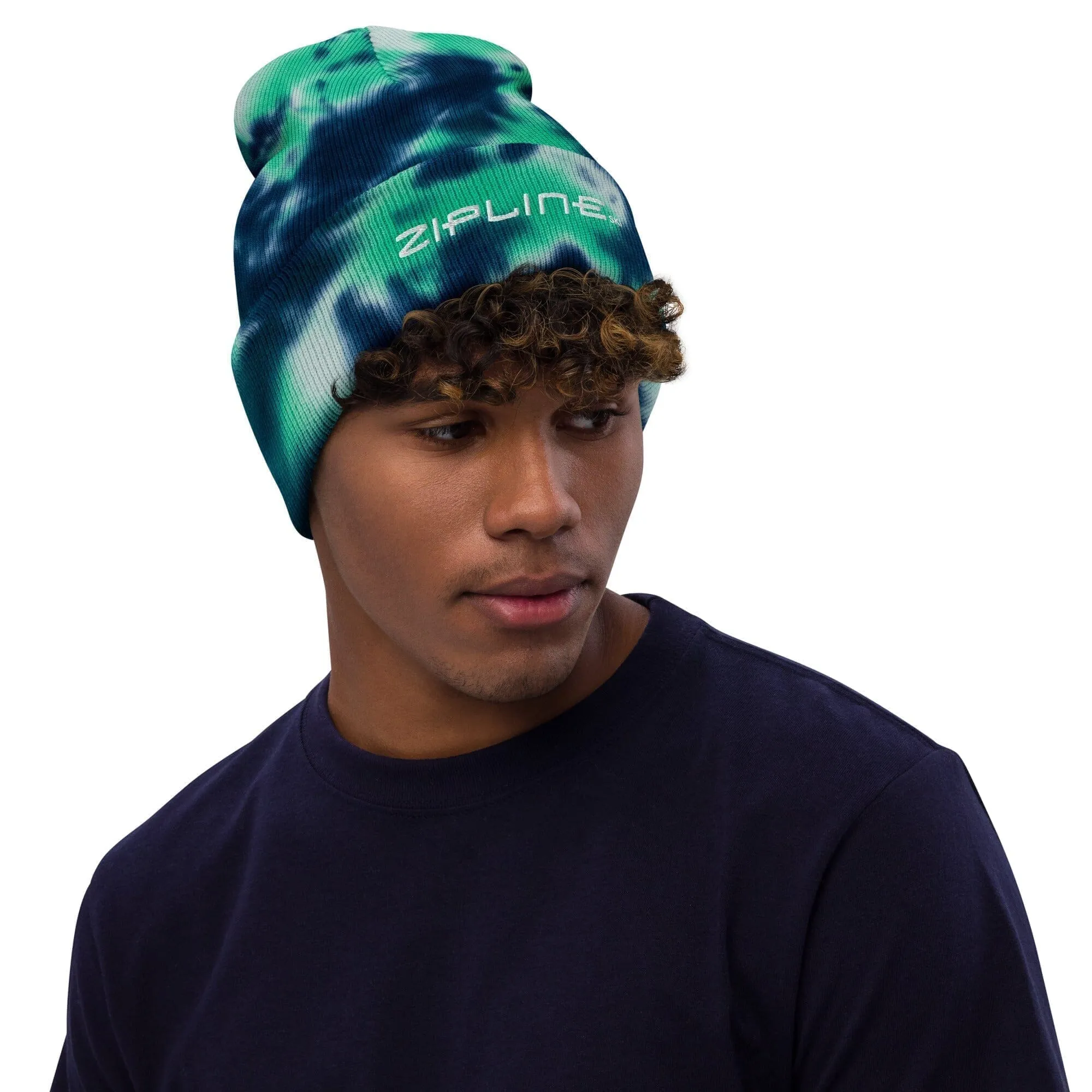 Tie-dye Zipline Beanie
