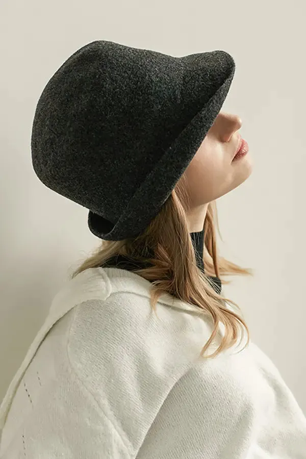 Timeless Wool Felt Cloche Hat