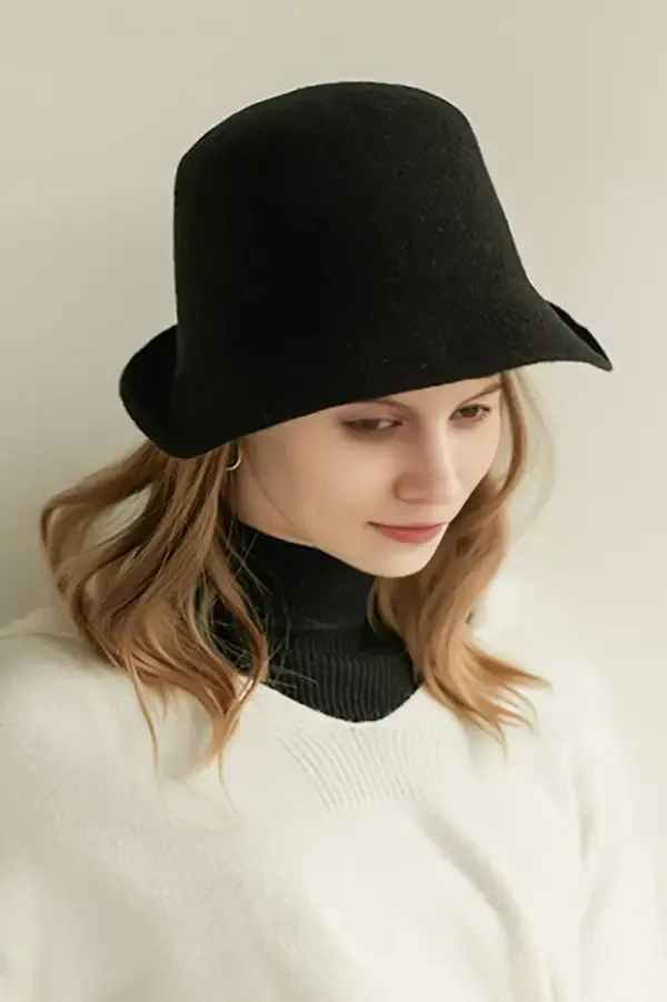 Timeless Wool Felt Cloche Hat