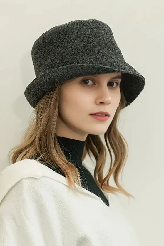 Timeless Wool Felt Cloche Hat
