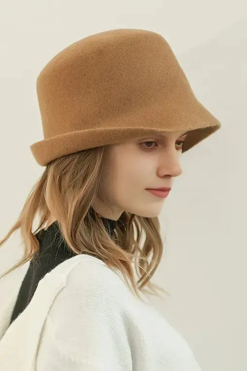 Timeless Wool Felt Cloche Hat