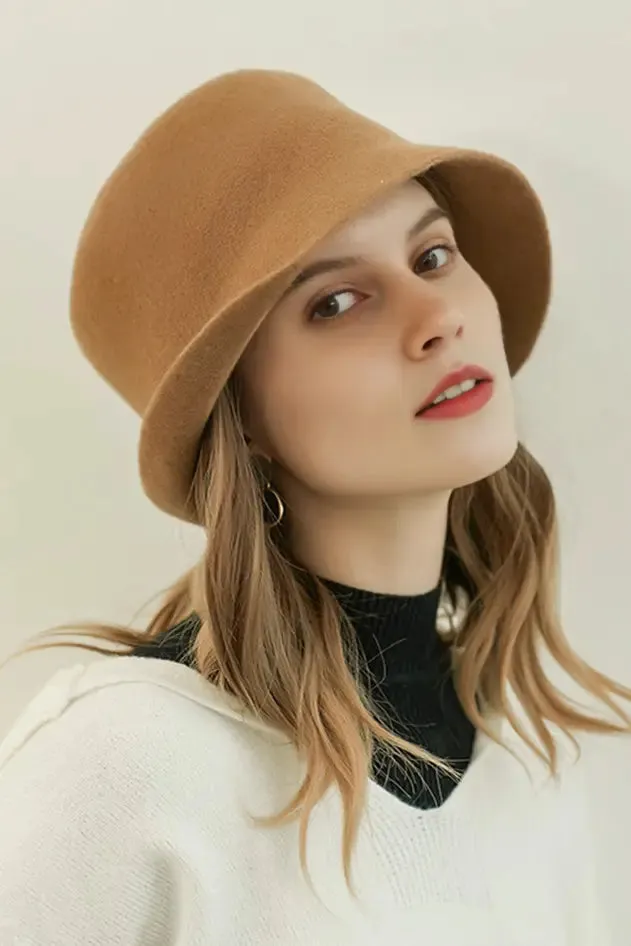 Timeless Wool Felt Cloche Hat