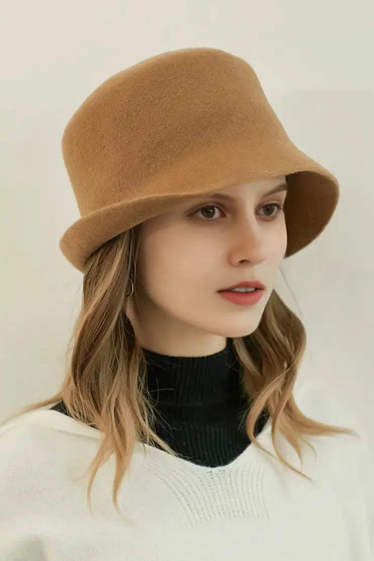 Timeless Wool Felt Cloche Hat