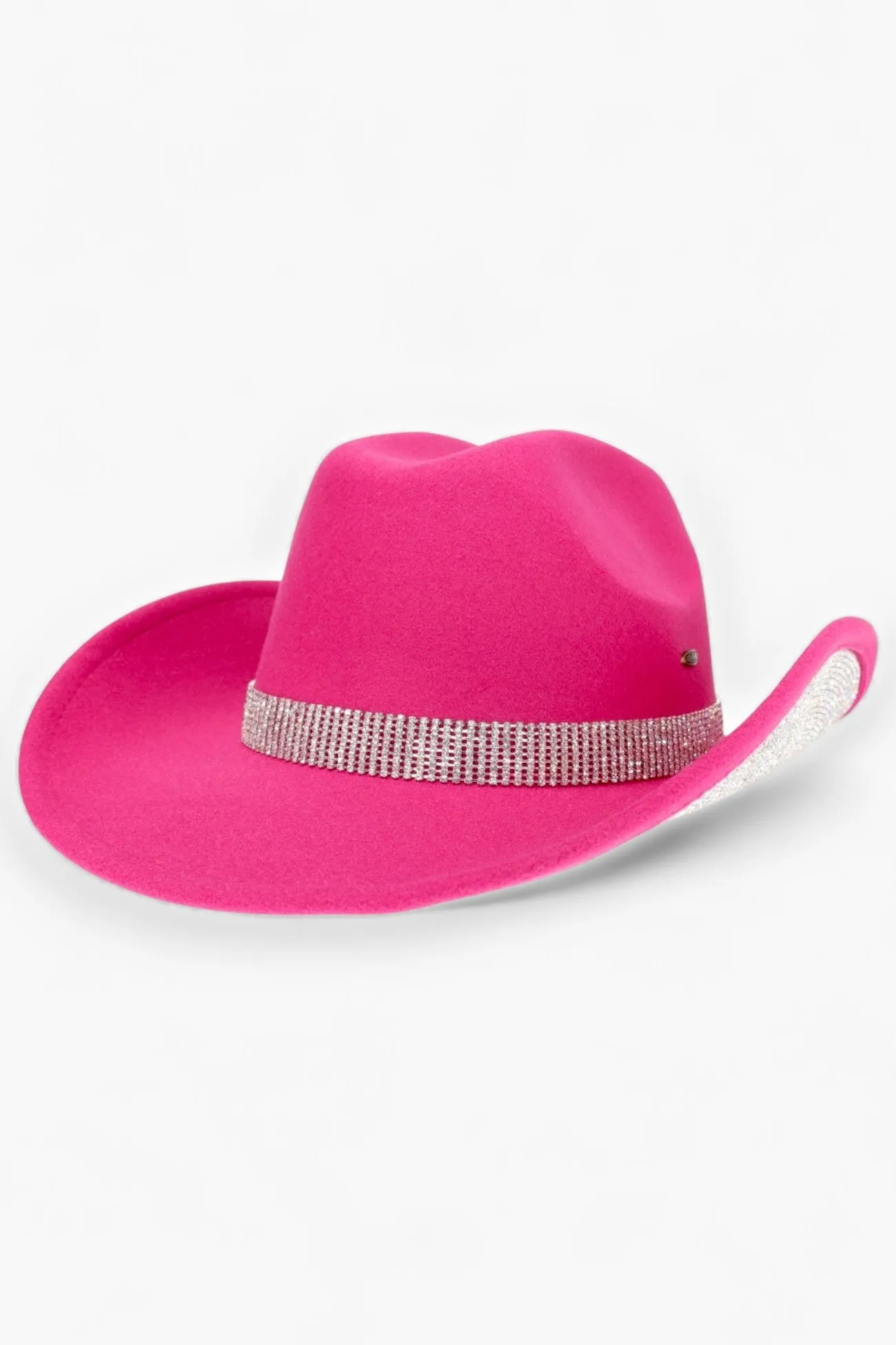 Tinseltown Hot Pink Rhinestone Trim Cowboy Hat