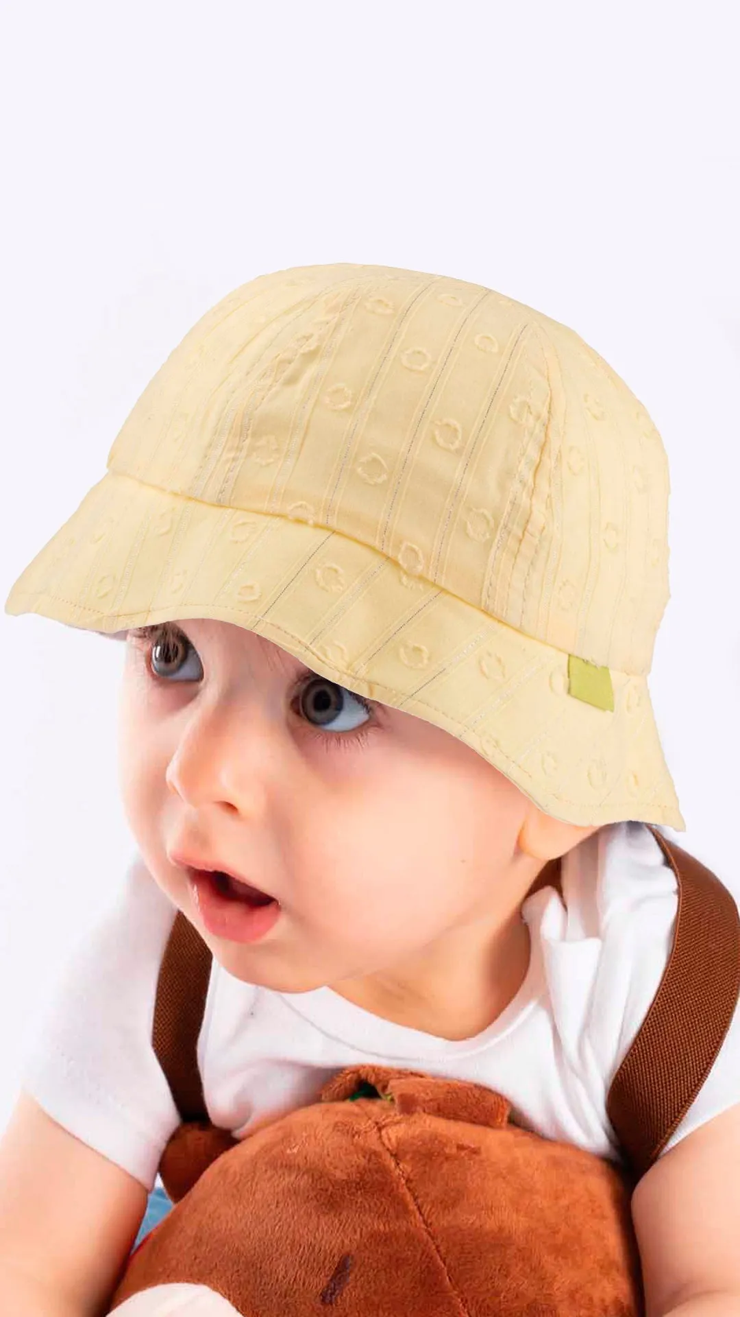 Toddler Bucket Hat, Fun Circles Toddler Summer Cotton Fedora - 1-3 Years