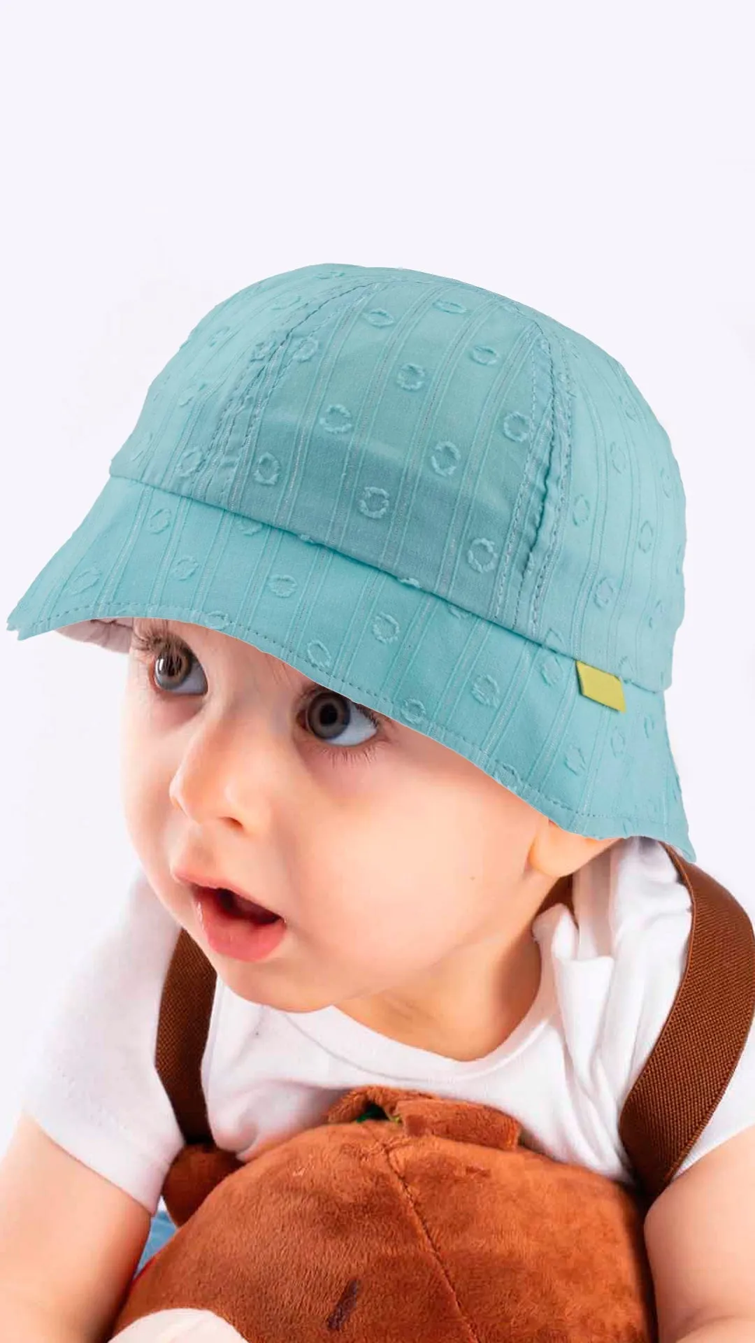 Toddler Bucket Hat, Fun Circles Toddler Summer Cotton Fedora - 1-3 Years