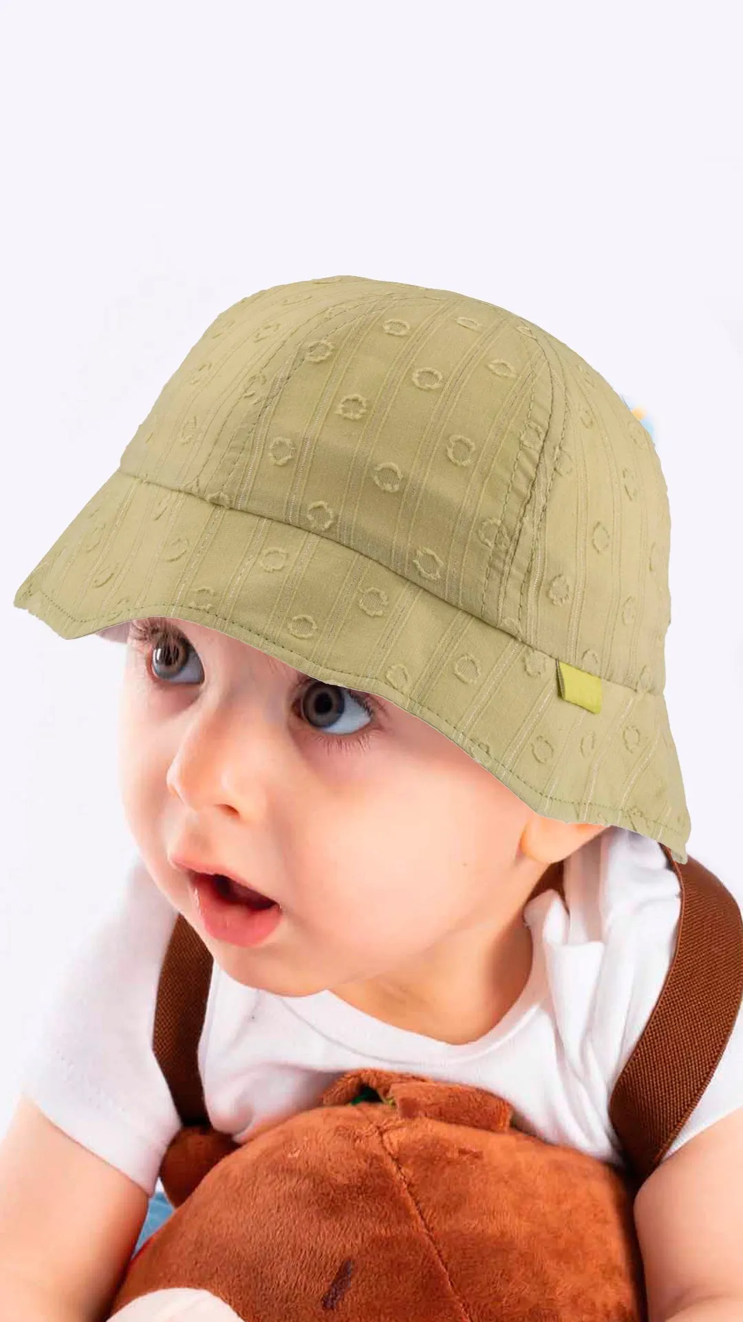 Toddler Bucket Hat, Fun Circles Toddler Summer Cotton Fedora - 1-3 Years