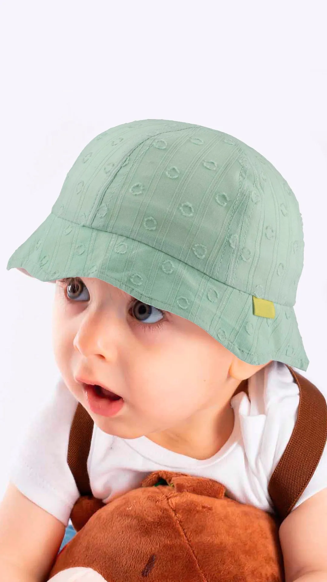 Toddler Bucket Hat, Fun Circles Toddler Summer Cotton Fedora - 1-3 Years