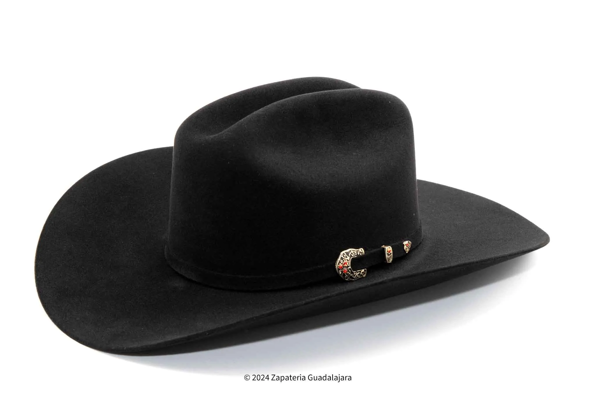 TOMBSTONE 50X CHAPARRAL BEAVER FUR FELT BLACK HAT
