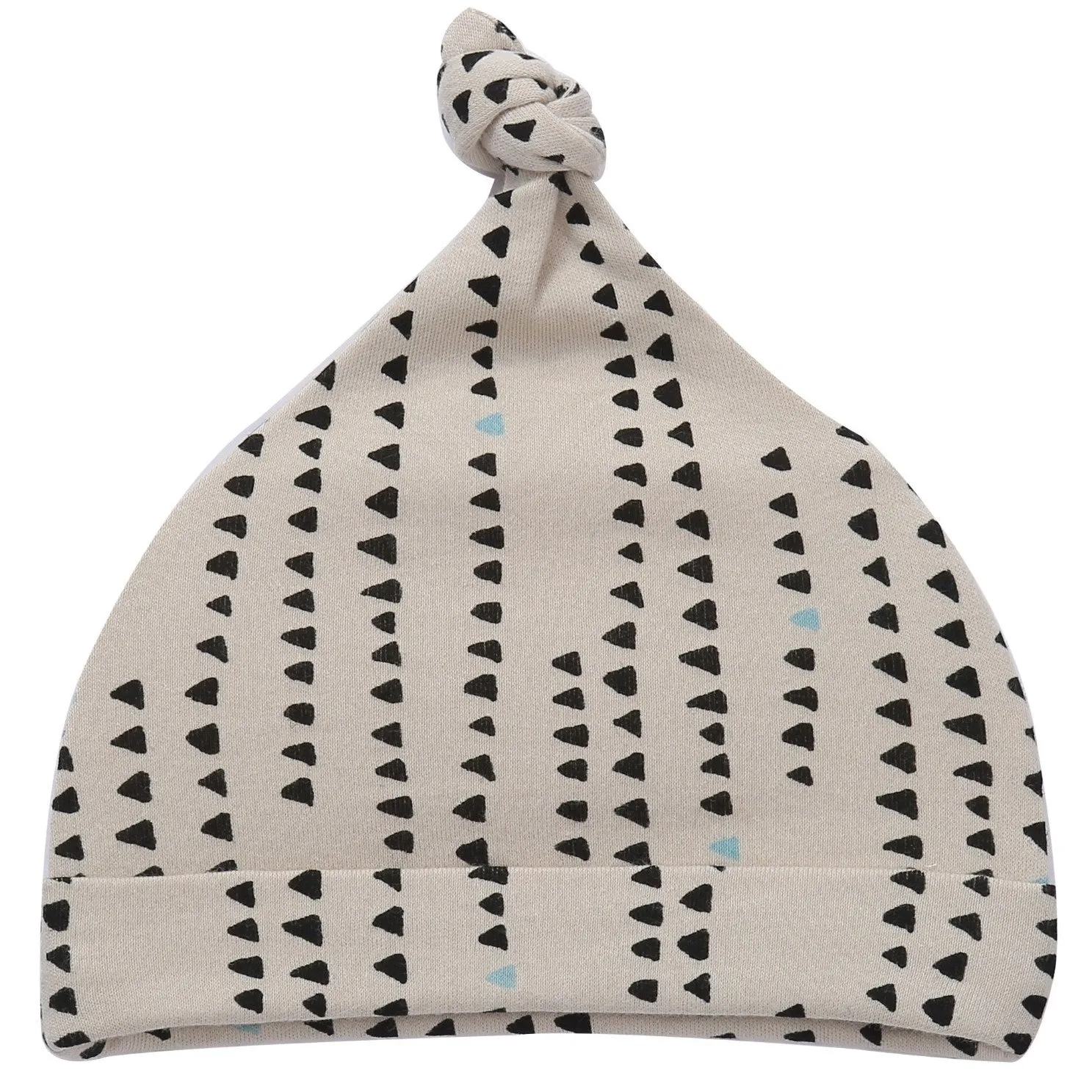 Top Knot Baby Hat 3-Piece Set for Boys Knotted Newborn Infant Beanie Caps