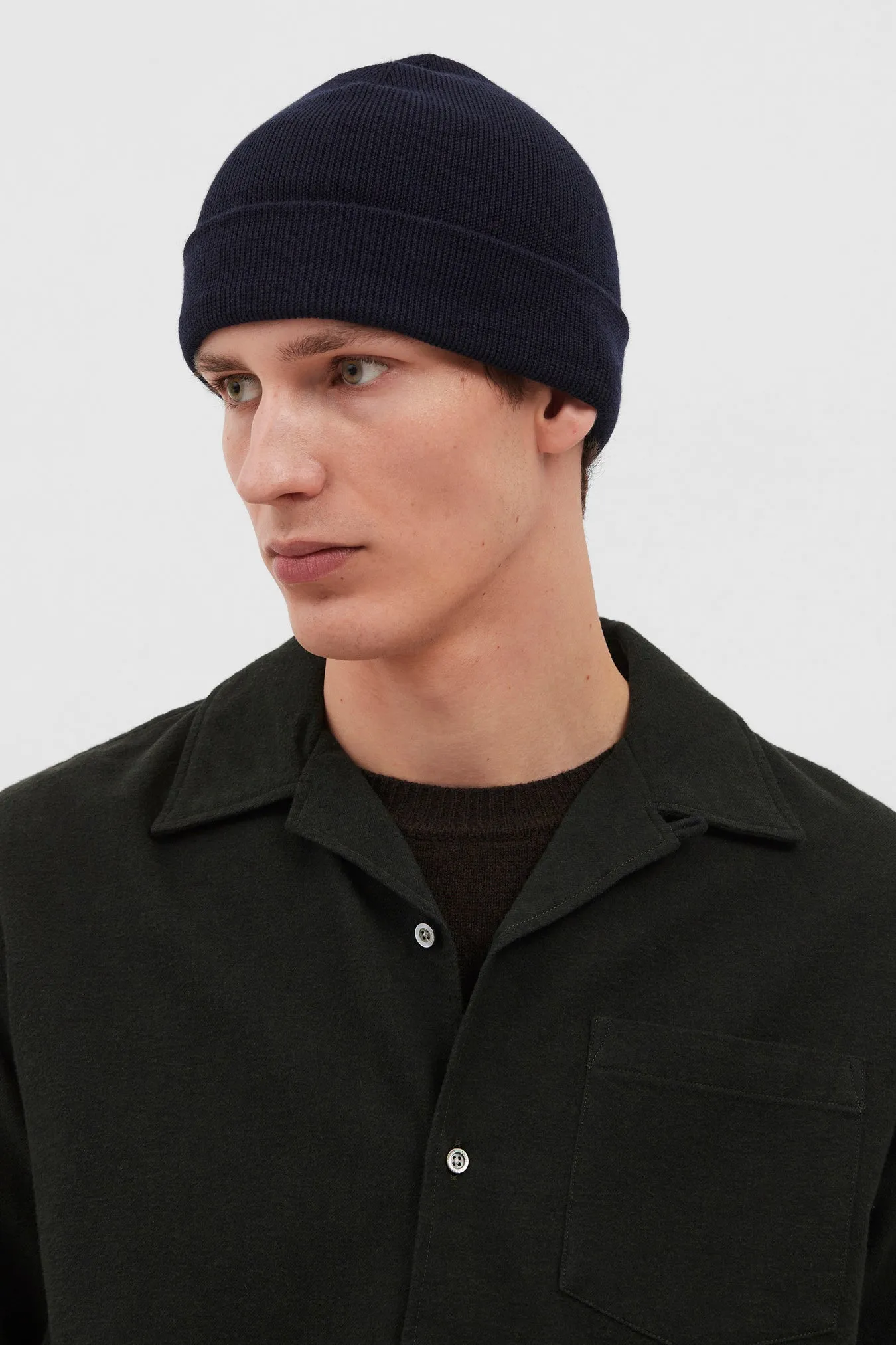 Top Tech Merino Beanie Dark Navy