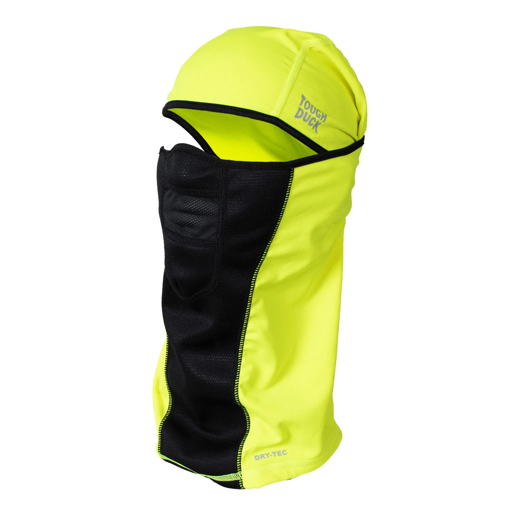 Tough Duck Balaclava WA31 - Poly/Spandex, Windproof, Breathable Mesh, Reflective Logo, Quick-Dry, Moisture-Wicking, Flexible Fit, Superior Winter Protection | One Size