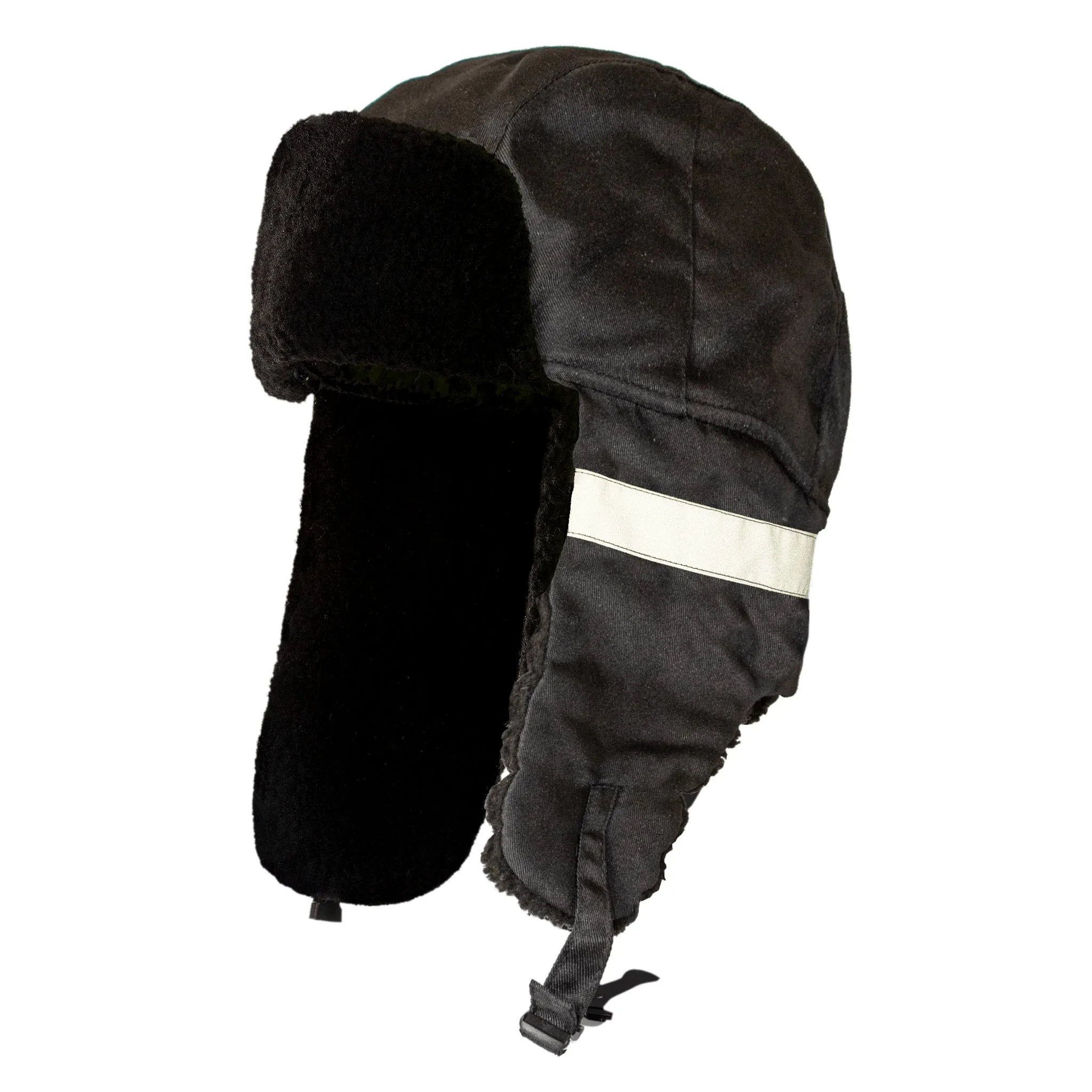 Tough Duck Hi Vis Aviator Hat - Poly, 3M Thinsulate, Reflective Tape, Wind Resistant, Sherpa Trim, Adjustable Chin Strap, Superior Warmth, Durable Winter Protection | Sizes M-XL