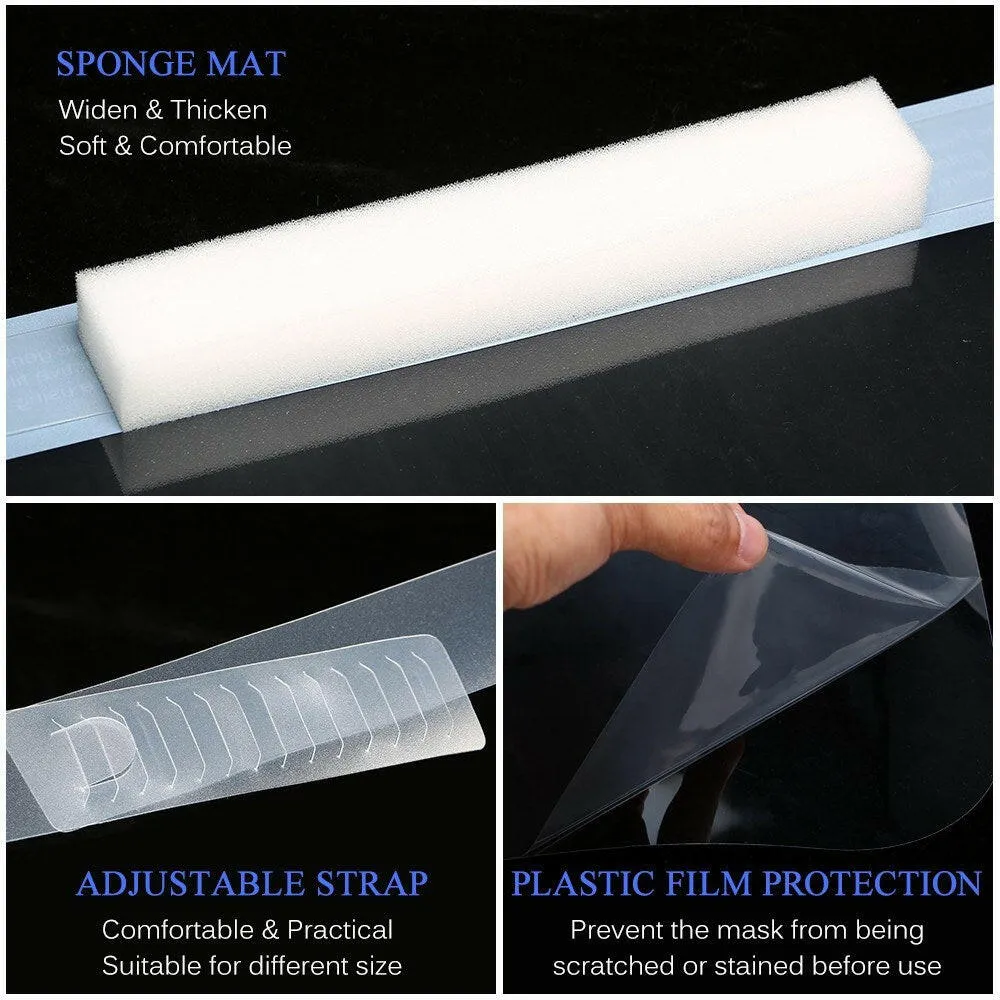 Transparent Face Shield Anti-smog Anti-wind Prevent Lampblack/Droplets Protective Shield  Face Guard 10PCS