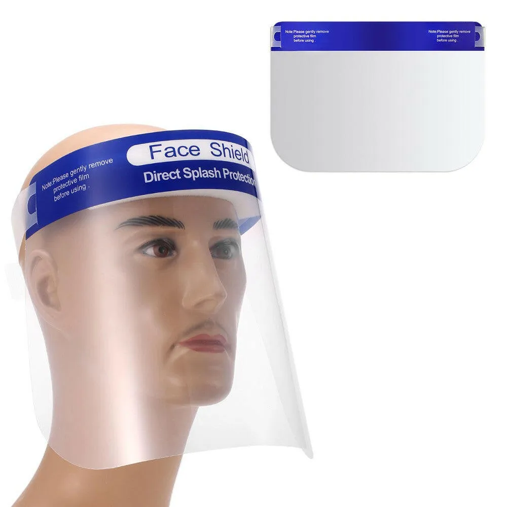 Transparent Face Shield Anti-smog Anti-wind Prevent Lampblack/Droplets Protective Shield  Face Guard 10PCS