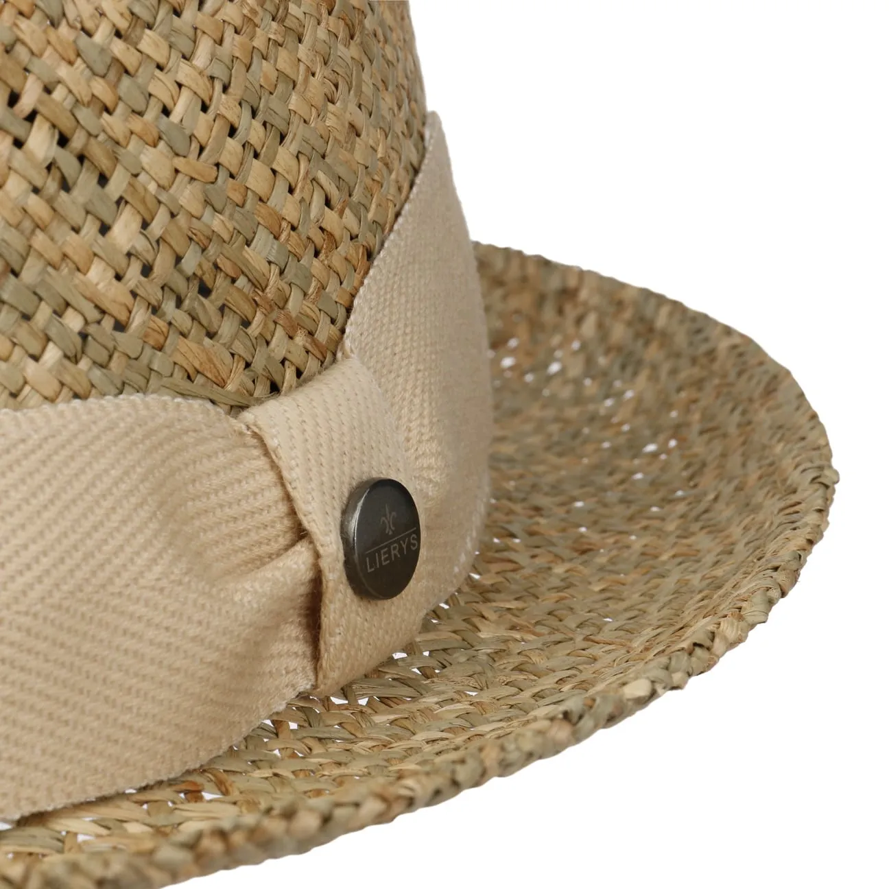 Twotone Pork Pie Straw Hat by Lierys
