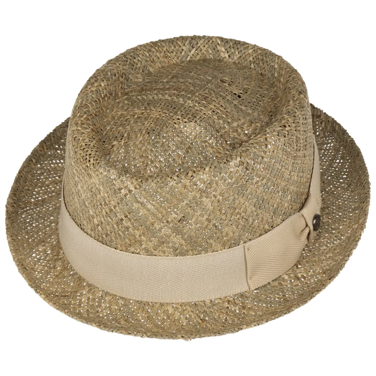 Twotone Pork Pie Straw Hat by Lierys