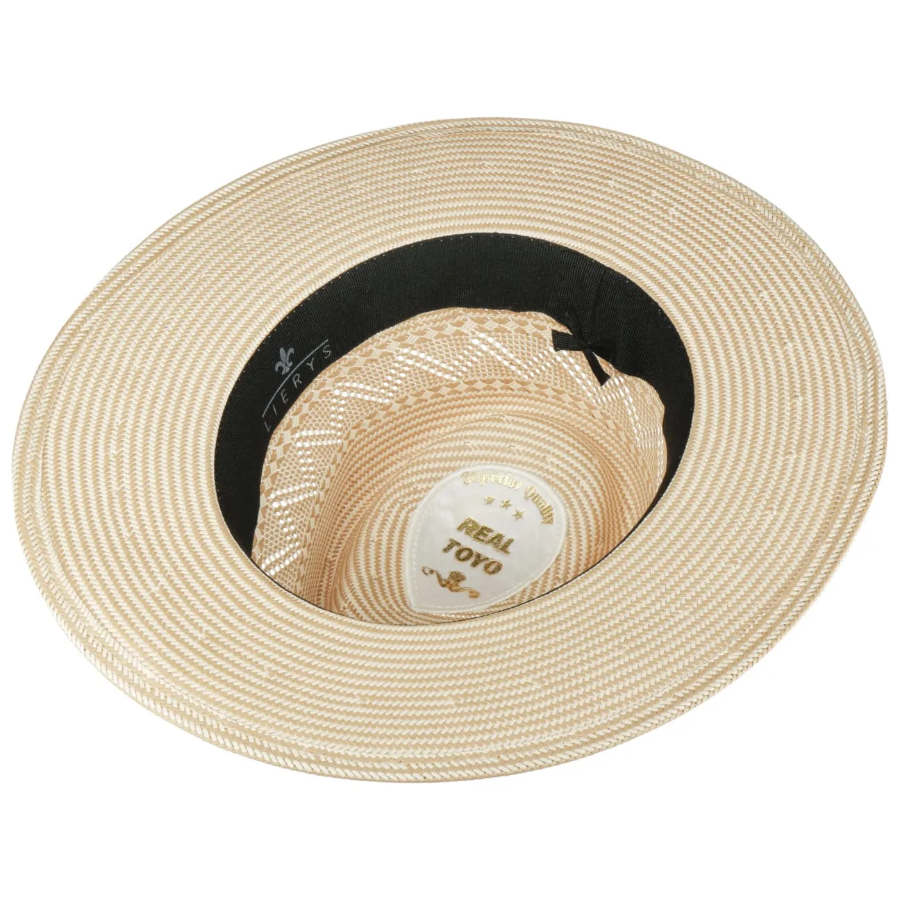 Twotone Pork Pie Straw Hat by Lierys