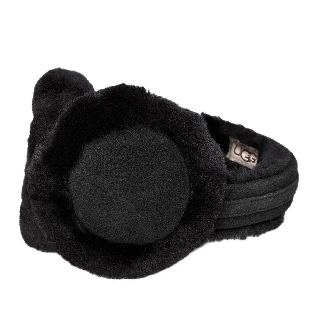 UGG Australia Women's Classic "U" Logo Speaker Earmuff Hat (Black)
