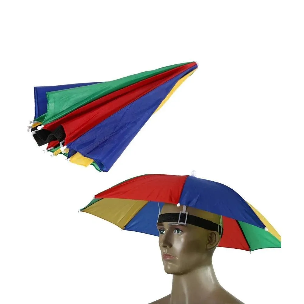Umbrella Hat, Waterproof, Sun Protection, Lightweight & Portable, Adjustable Fit, Perfect for Outdoor Activities, Multiple Colors Available