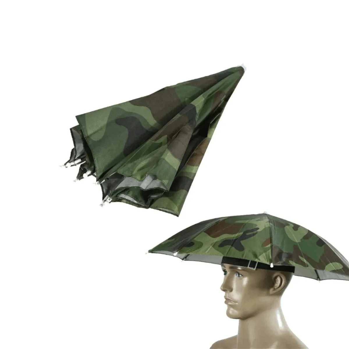 Umbrella Hat, Waterproof, Sun Protection, Lightweight & Portable, Adjustable Fit, Perfect for Outdoor Activities, Multiple Colors Available