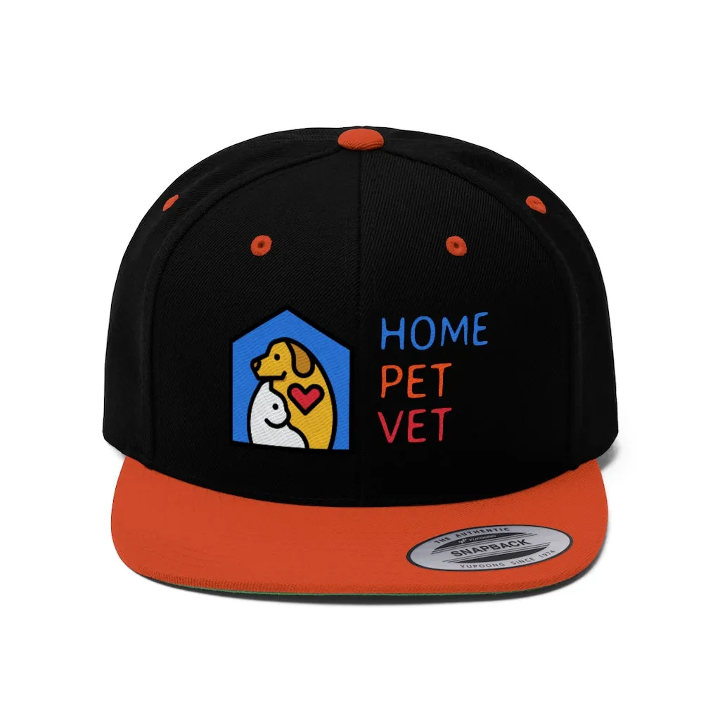 Unisex Flat Bill Hat