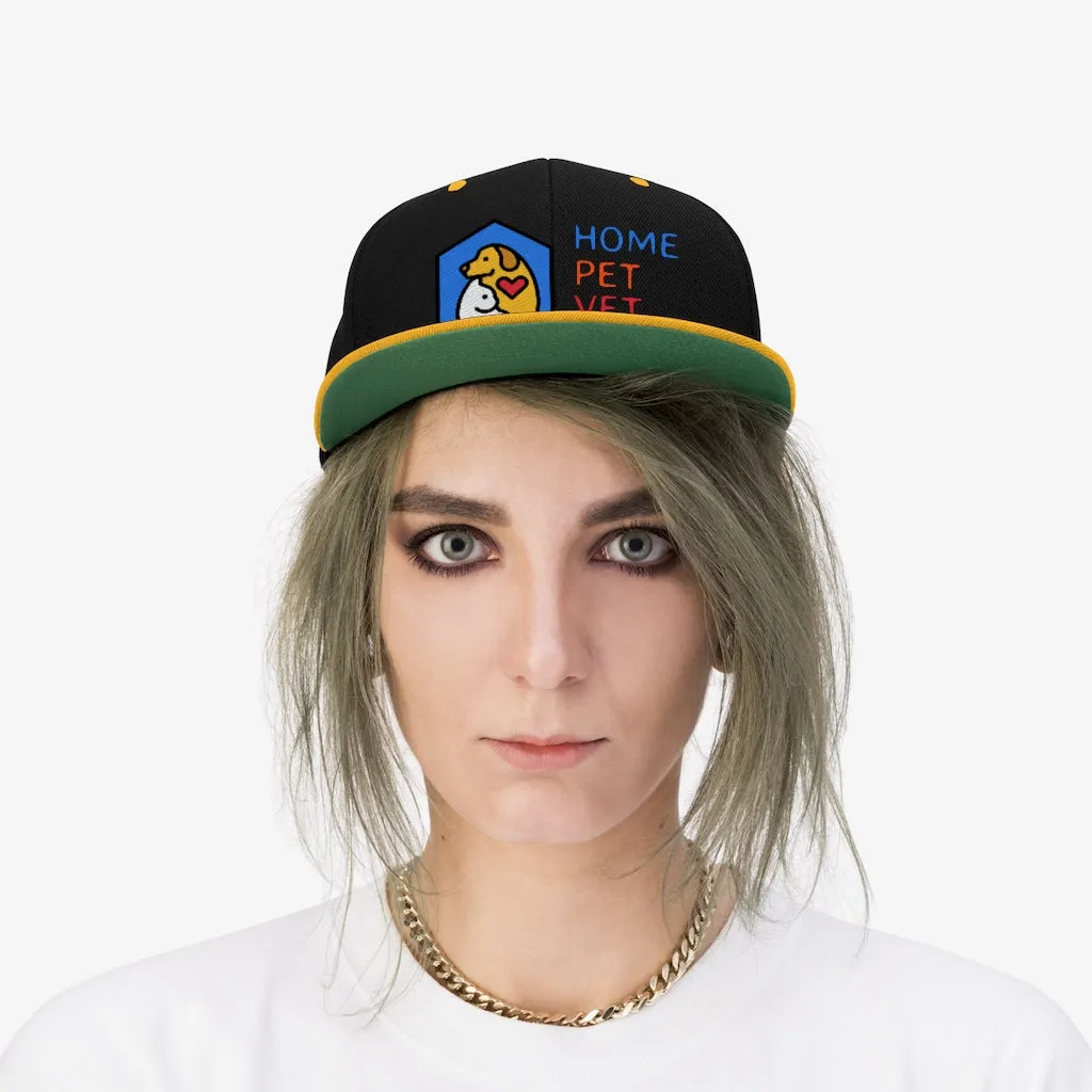 Unisex Flat Bill Hat