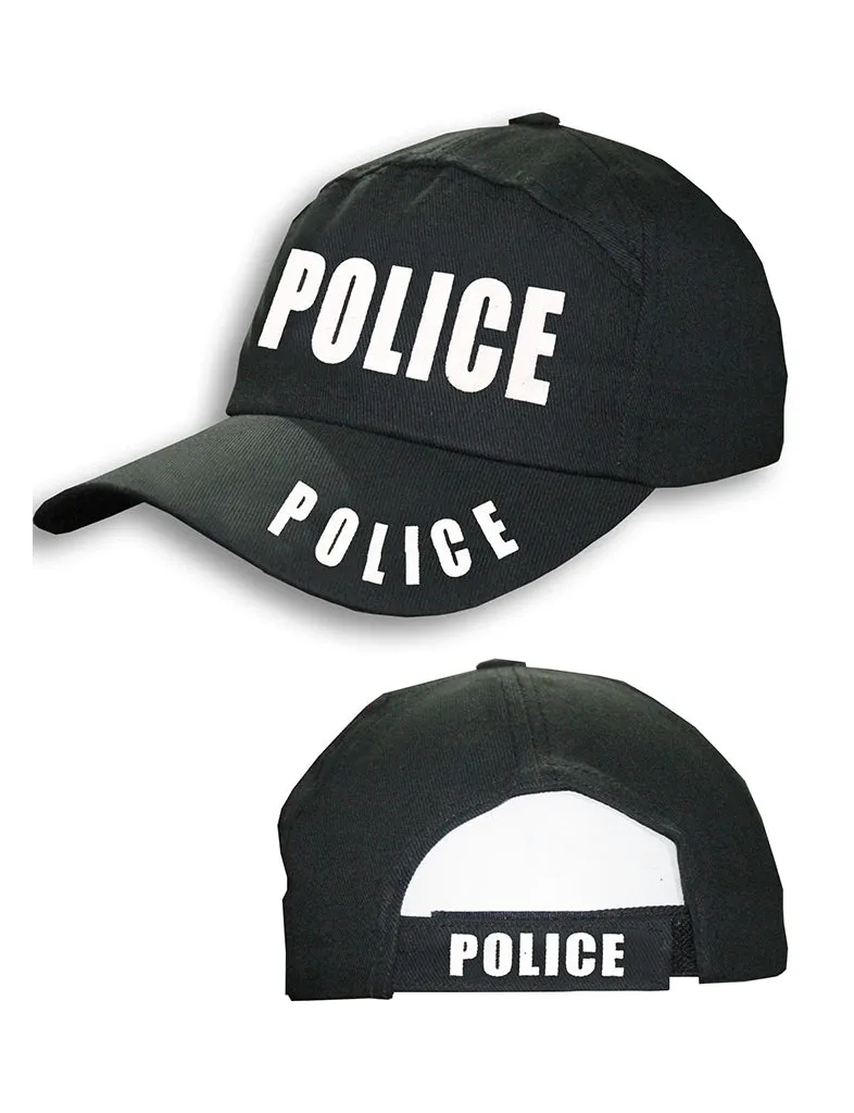Unisex Police Black Baseball Cap-Hat
