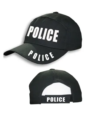 Unisex Police Black Baseball Cap-Hat