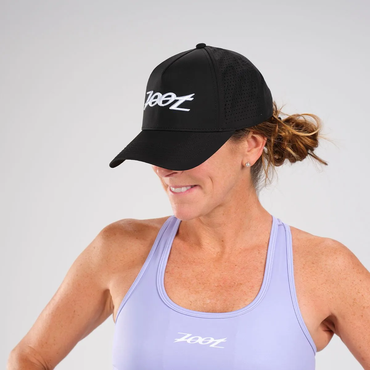 Unisex Tech Curved Bill Hat - Black