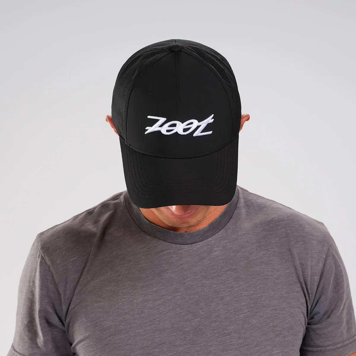 Unisex Tech Curved Bill Hat - Black