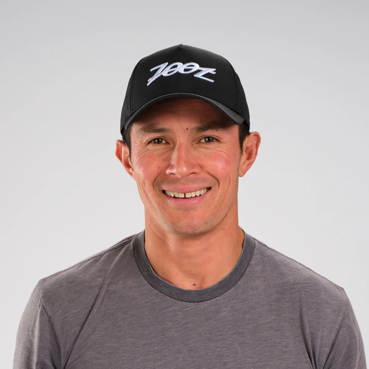 Unisex Tech Curved Bill Hat - Black