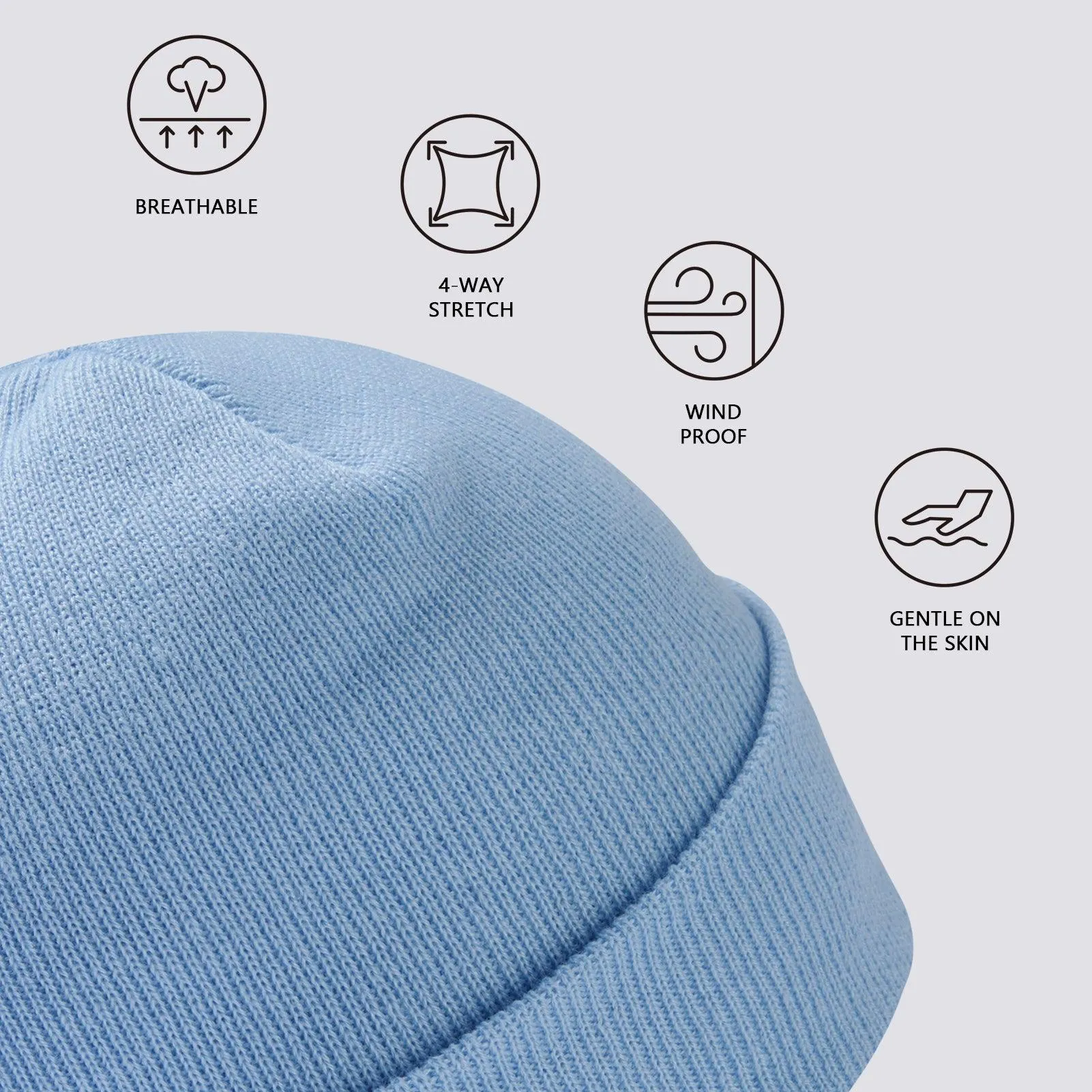Unisex Winter Warm Knit Beanie Hats