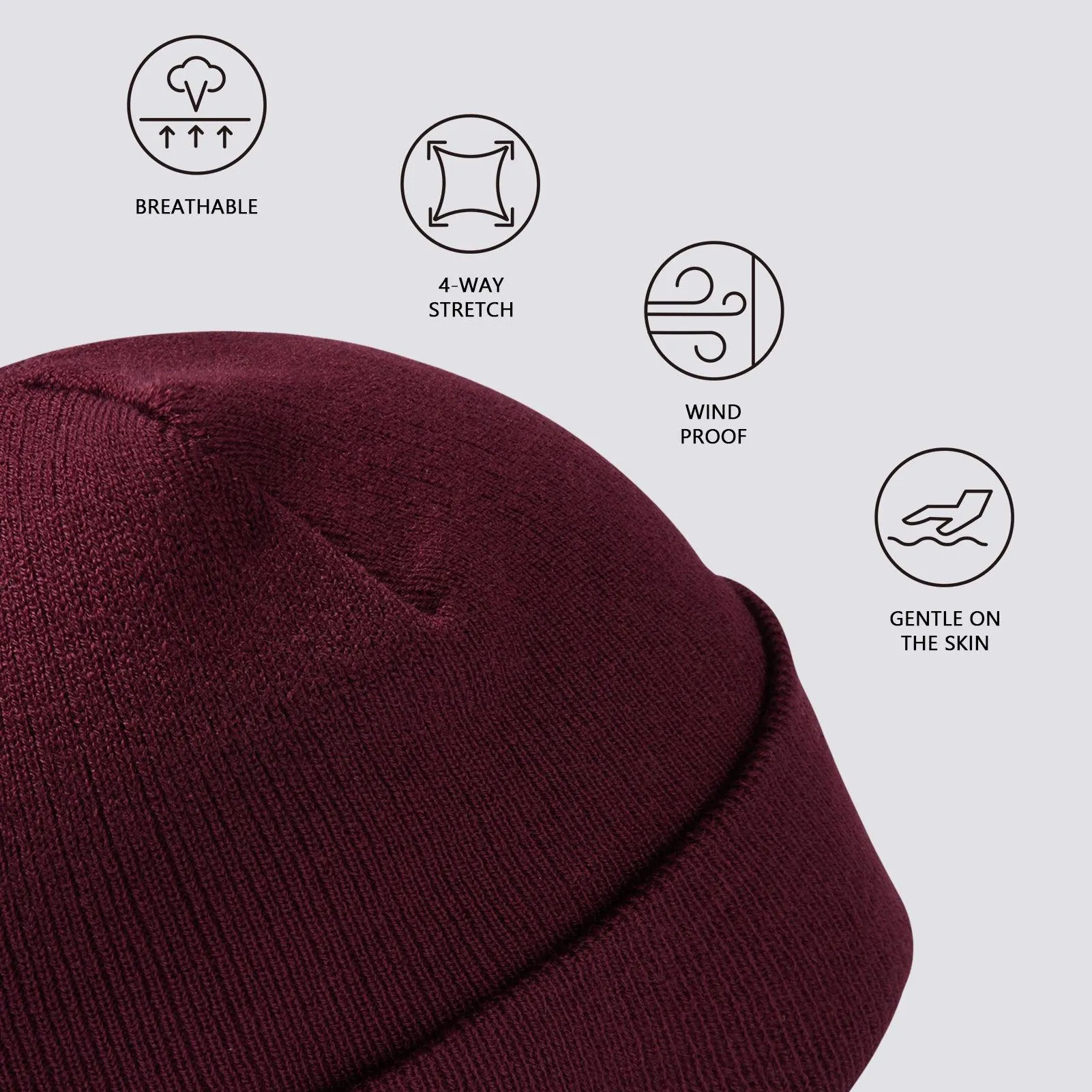 Unisex Winter Warm Knit Beanie Hats