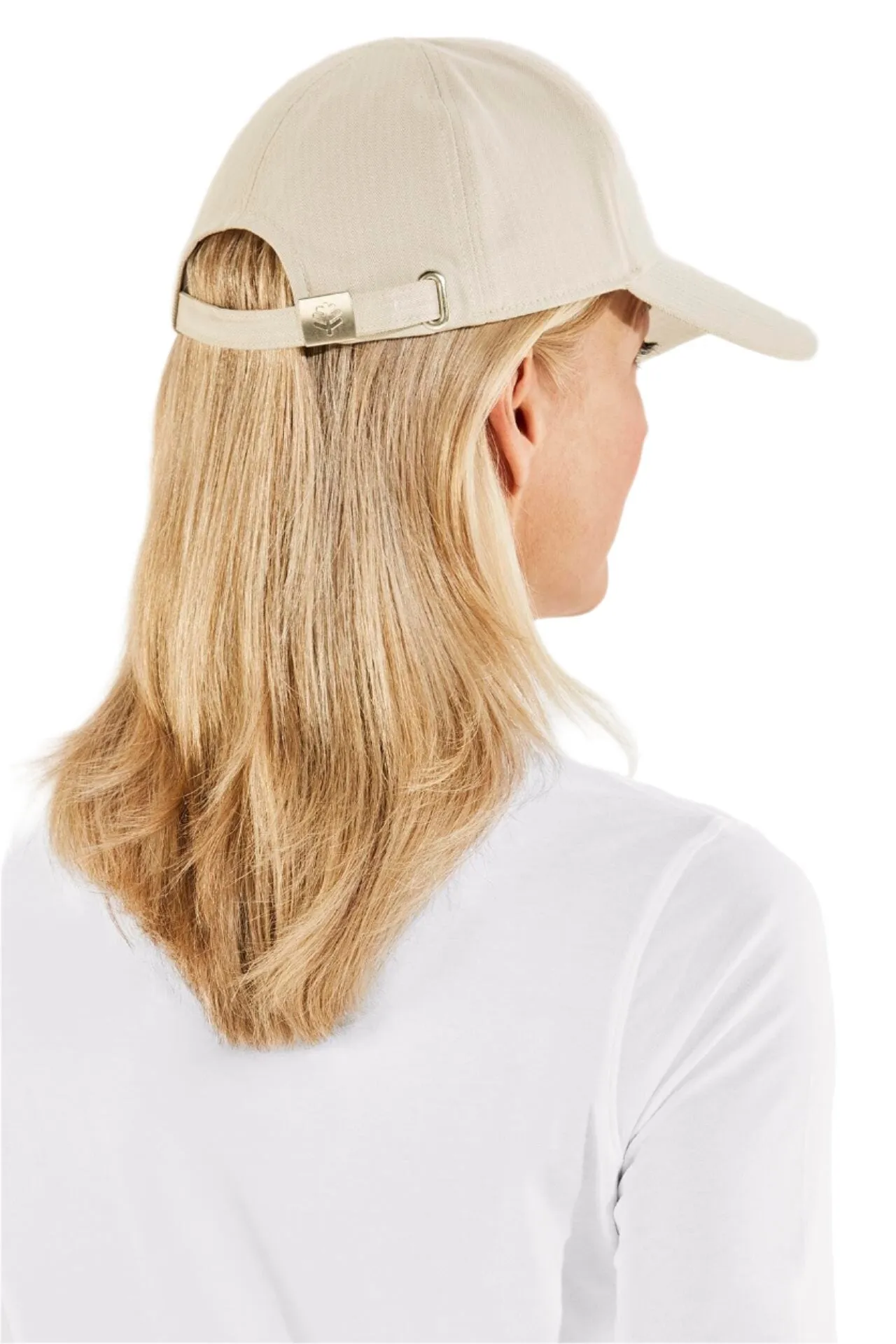 Unisex Zayne Cotton Ball Cap | Natural Modern Herringbone