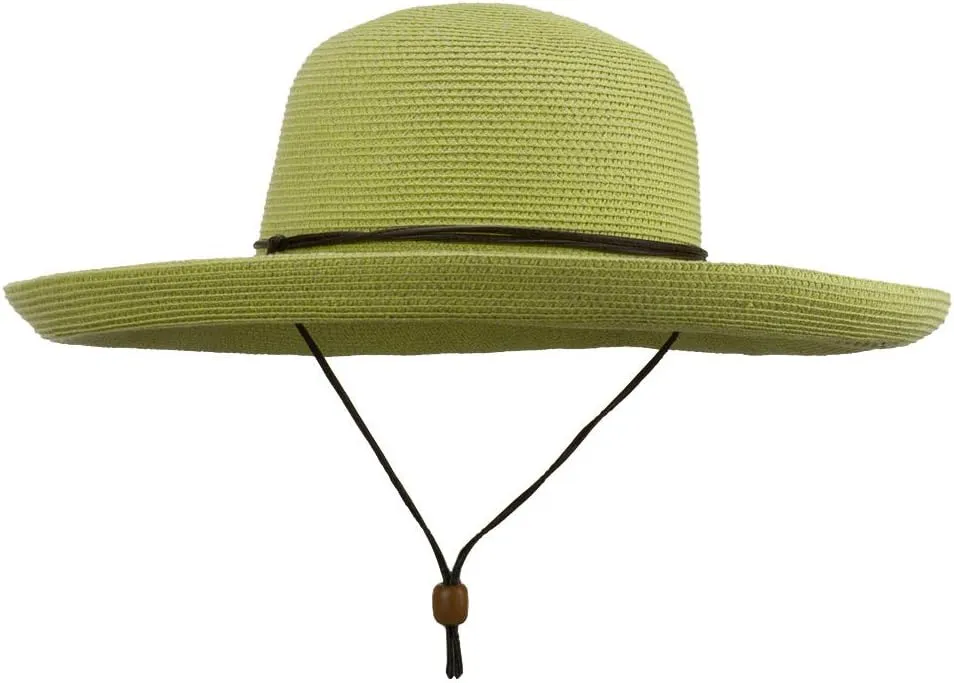 UPF 50  Cotton Paper Braid Kettle Brim Hat