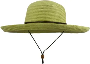 UPF 50  Cotton Paper Braid Kettle Brim Hat