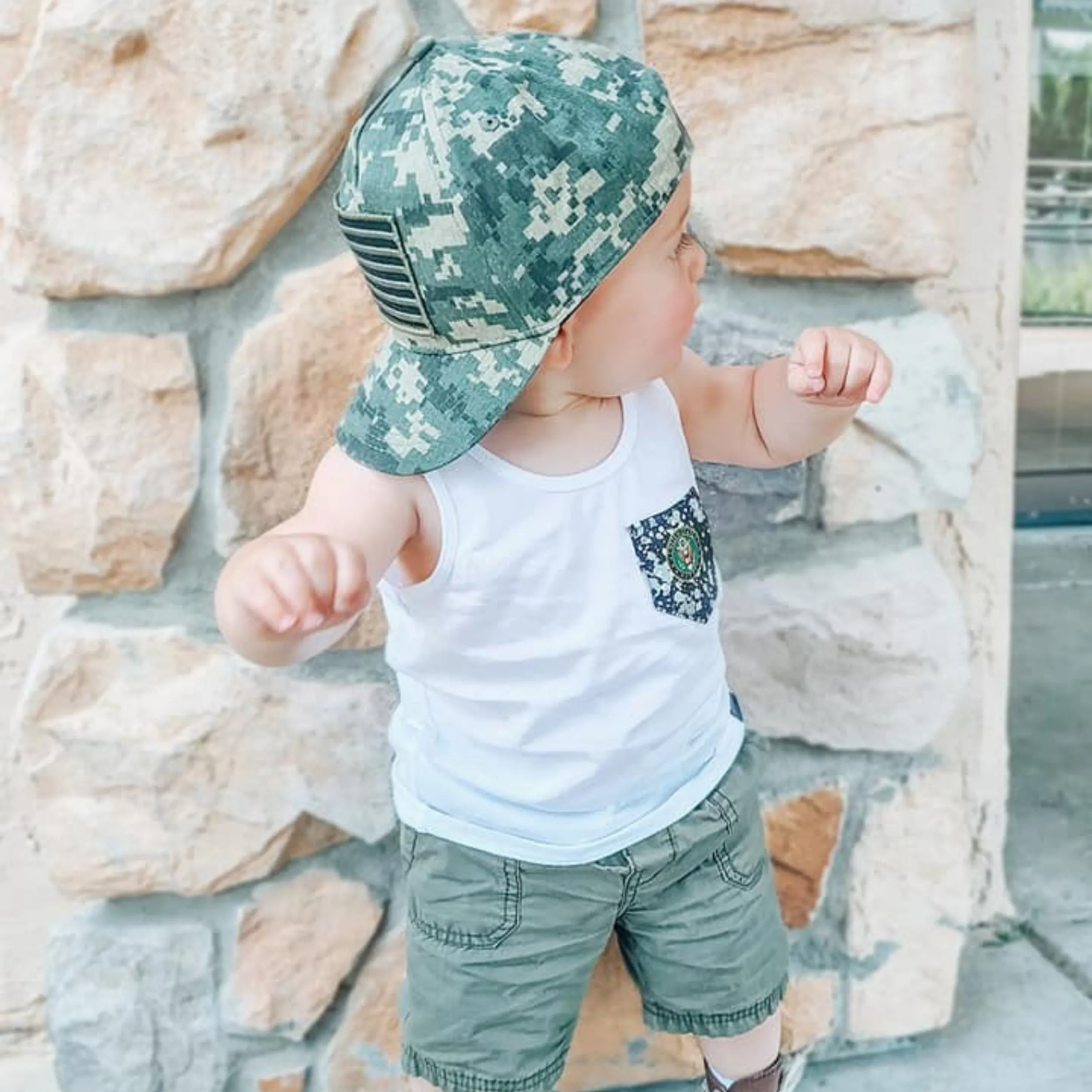 USA Cool Camo Flag Trucker Hat