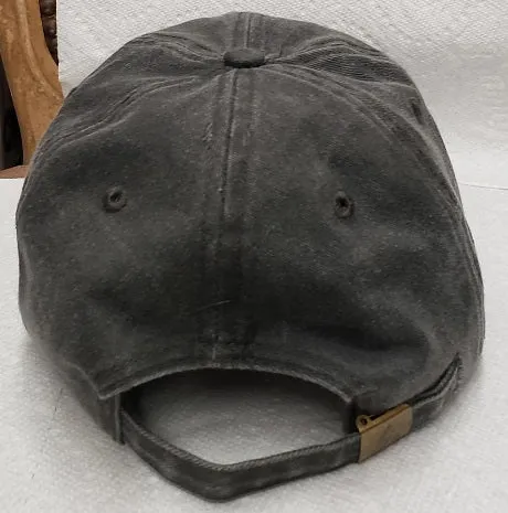 USA Flag Cotton Baseball Cap -- Grey