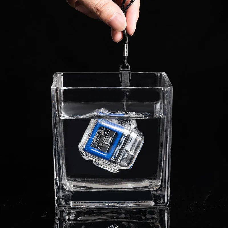 USB Lighter Windproof Double ArcLighter Cigarette Lighter Transparent Shell Waterproof Electronic Pulse Lighters | Brodtica.com