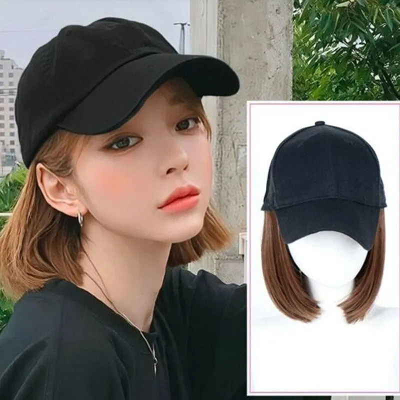 Versatile Hat-Wig Combo for Effortless Style