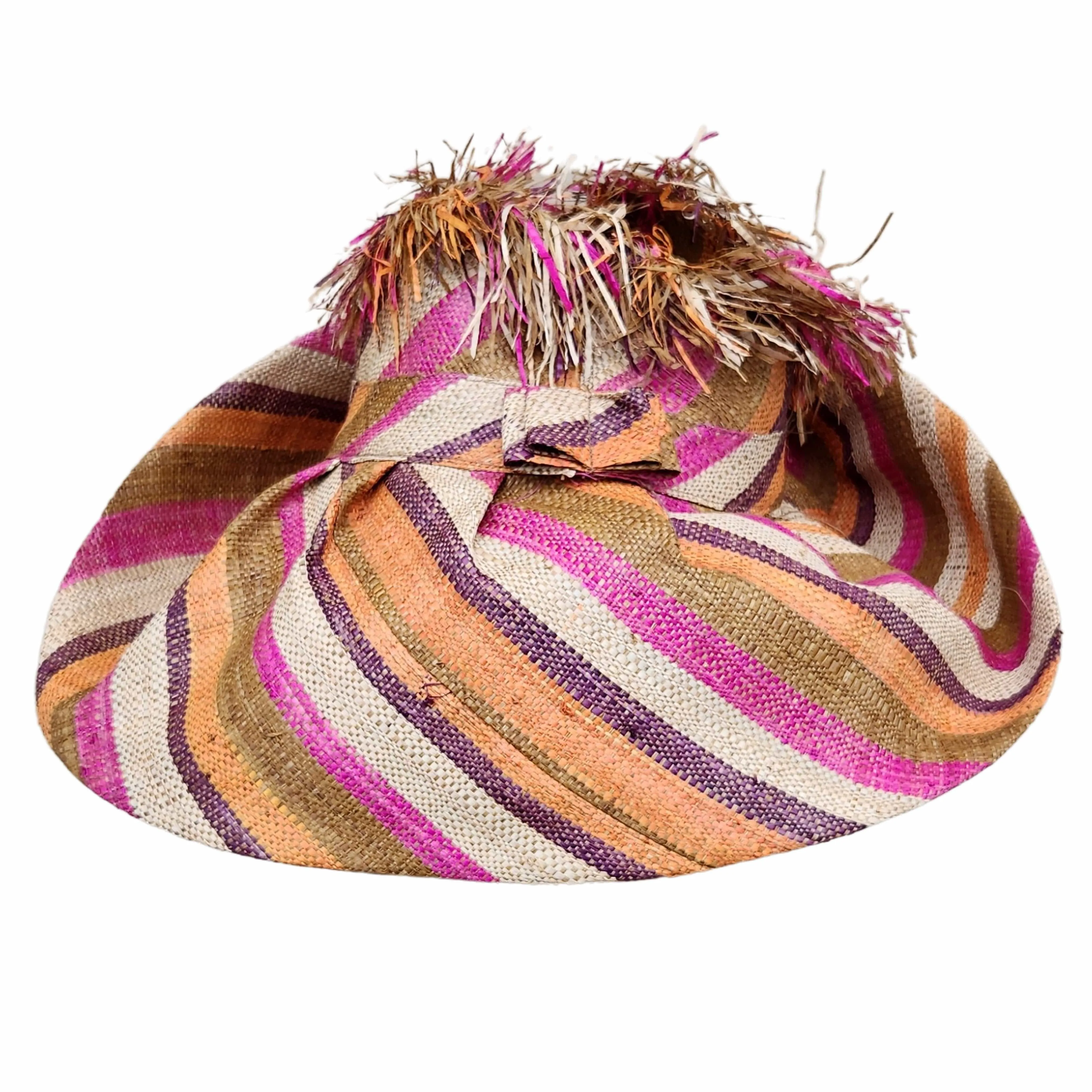Victoria: Madagascar Big Brim Crown Out Raffia Sun Hat